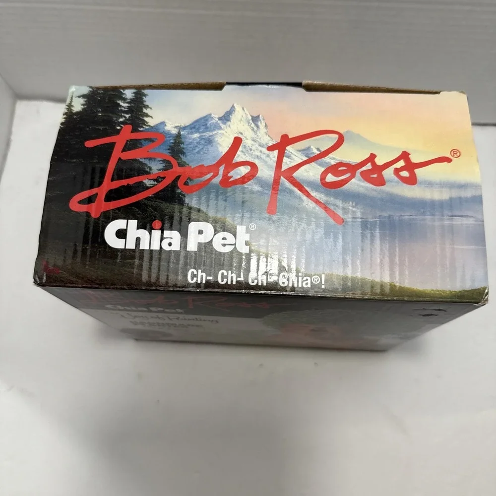 Chia Pet Bob Ross Decorative Pottery Planter Unused in‎ Open Box 2017